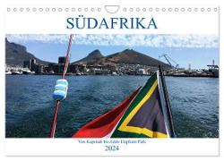Südafrika - Von Kapstadt bis Addo Elephant Park (Wandkalender 2024 DIN A4 quer), CALVENDO Monatskalender