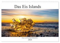 Das Eis Islands (Wandkalender 2024 DIN A2 quer), CALVENDO Monatskalender