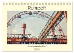 Ruhrpott - Kunstvolle Ansichten (Tischkalender 2024 DIN A5 quer), CALVENDO Monatskalender