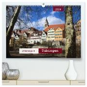 Unterwegs in Tübingen (hochwertiger Premium Wandkalender 2024 DIN A2 quer), Kunstdruck in Hochglanz