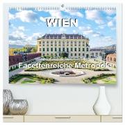 Wien Facettenreiche Metropole (hochwertiger Premium Wandkalender 2024 DIN A2 quer), Kunstdruck in Hochglanz