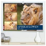 Afrikas Löwen 2024 (hochwertiger Premium Wandkalender 2024 DIN A2 quer), Kunstdruck in Hochglanz