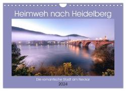 Heimweh nach Heidelberg - Die romantische Stadt am Neckar (Wandkalender 2024 DIN A4 quer), CALVENDO Monatskalender