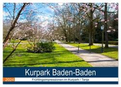 Kurpark Baden-Baden (Wandkalender 2024 DIN A3 quer), CALVENDO Monatskalender