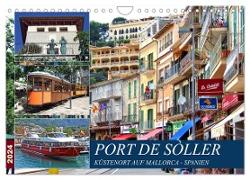 Port de Sóller - Küstenort auf Mallorca (Wandkalender 2024 DIN A4 quer), CALVENDO Monatskalender