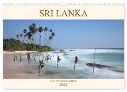 Sri Lanka Das Wunder Asiens (Wandkalender 2024 DIN A3 quer), CALVENDO Monatskalender