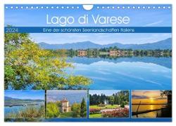 Lago di Varese - Eine der schönsten Seenlandschaften Italiens (Wandkalender 2024 DIN A4 quer), CALVENDO Monatskalender