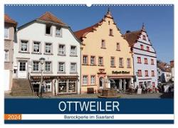 Ottweiler - Barockperle im Saarland (Wandkalender 2024 DIN A2 quer), CALVENDO Monatskalender
