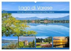 Lago di Varese - Eine der schönsten Seenlandschaften Italiens (Wandkalender 2024 DIN A2 quer), CALVENDO Monatskalender