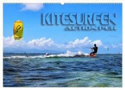 Kitesurfen - Action pur (Wandkalender 2024 DIN A2 quer), CALVENDO Monatskalender