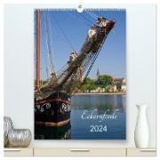 Eckernförde (hochwertiger Premium Wandkalender 2024 DIN A2 hoch), Kunstdruck in Hochglanz
