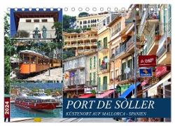 Port de Sóller - Küstenort auf Mallorca (Tischkalender 2024 DIN A5 quer), CALVENDO Monatskalender