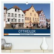 Ottweiler - Barockperle im Saarland (hochwertiger Premium Wandkalender 2024 DIN A2 quer), Kunstdruck in Hochglanz