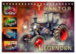 Traktor Legenden (Tischkalender 2024 DIN A5 quer), CALVENDO Monatskalender