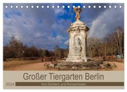 Großer Tiergarten Berlin - Von Dichtern und Komponisten (Tischkalender 2024 DIN A5 quer), CALVENDO Monatskalender