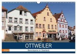Ottweiler - Barockperle im Saarland (Wandkalender 2024 DIN A3 quer), CALVENDO Monatskalender