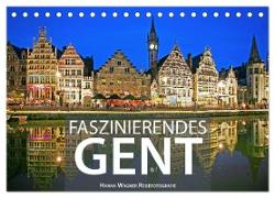 Faszinierendes Gent (Tischkalender 2024 DIN A5 quer), CALVENDO Monatskalender