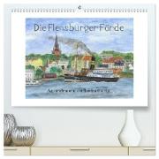 Die Flensburger Förde (hochwertiger Premium Wandkalender 2024 DIN A2 quer), Kunstdruck in Hochglanz