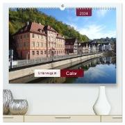 Unterwegs in Calw (hochwertiger Premium Wandkalender 2024 DIN A2 quer), Kunstdruck in Hochglanz
