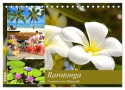 Rarotonga - Trauminsel im Südpazifik. (Tischkalender 2024 DIN A5 quer), CALVENDO Monatskalender