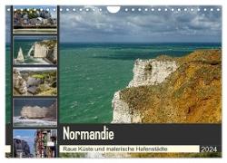 Normandie - Raue Küste und malerische Hafenstädte (Wandkalender 2024 DIN A4 quer), CALVENDO Monatskalender