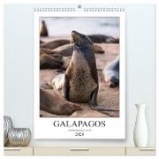 Galapagos - Atemberaubende Tierwelt (hochwertiger Premium Wandkalender 2024 DIN A2 hoch), Kunstdruck in Hochglanz