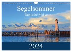 Segelsommer - Dänische Südsee (Wandkalender 2024 DIN A4 quer), CALVENDO Monatskalender