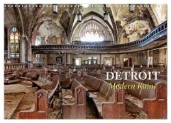 Detroit - Modern Ruins (Wandkalender 2024 DIN A3 quer), CALVENDO Monatskalender