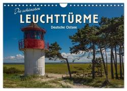 Die schönsten Leuchttürme - Deutsche Ostsee (Wandkalender 2024 DIN A4 quer), CALVENDO Monatskalender