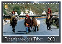 Facettenreiches Tibet (Tischkalender 2024 DIN A5 quer), CALVENDO Monatskalender