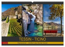 Tessin - Ticino (Wandkalender 2024 DIN A2 quer), CALVENDO Monatskalender
