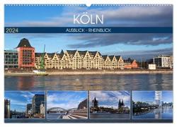 KÖLN AUSBLICK - RHEINBLICK (Wandkalender 2024 DIN A2 quer), CALVENDO Monatskalender