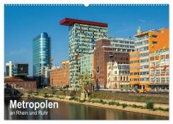 Metropolen an Rhein und Ruhr (Wandkalender 2024 DIN A2 quer), CALVENDO Monatskalender