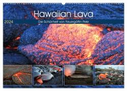 Hawaiian Lava - Die Schönheit von Feuergöttin Pele (Wandkalender 2024 DIN A2 quer), CALVENDO Monatskalender