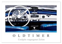 Oldtimer - Cockpits vergangener Zeiten (Wandkalender 2024 DIN A2 quer), CALVENDO Monatskalender