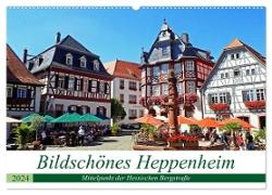 Bildschönes Heppenheim Mittelpunkt der Hessischen Bergstraße (Wandkalender 2024 DIN A2 quer), CALVENDO Monatskalender