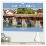 Bad Säckingen - Städtle am Hochrhein (hochwertiger Premium Wandkalender 2024 DIN A2 quer), Kunstdruck in Hochglanz