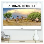 AFRIKAS TIERWELT Panorama Impressionen (hochwertiger Premium Wandkalender 2024 DIN A2 quer), Kunstdruck in Hochglanz
