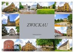 Zwickau Impressionen (Wandkalender 2024 DIN A2 quer), CALVENDO Monatskalender