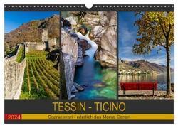 Tessin - Ticino (Wandkalender 2024 DIN A3 quer), CALVENDO Monatskalender