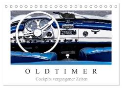 Oldtimer - Cockpits vergangener Zeiten (Tischkalender 2024 DIN A5 quer), CALVENDO Monatskalender