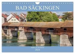 Bad Säckingen - Städtle am Hochrhein (Wandkalender 2024 DIN A4 quer), CALVENDO Monatskalender