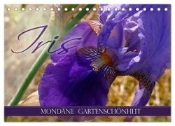 Iris - mondäne Gartenschönheit (Tischkalender 2024 DIN A5 quer), CALVENDO Monatskalender