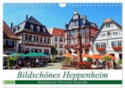 Bildschönes Heppenheim Mittelpunkt der Hessischen Bergstraße (Wandkalender 2024 DIN A4 quer), CALVENDO Monatskalender