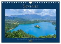 Slowenien - Eine visuelle Reise durch das Land der Kontraste (Wandkalender 2024 DIN A4 quer), CALVENDO Monatskalender