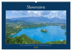 Slowenien - Eine visuelle Reise durch das Land der Kontraste (Wandkalender 2024 DIN A2 quer), CALVENDO Monatskalender