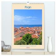 Piran, Sloweniens Perle am Mittelmeer (hochwertiger Premium Wandkalender 2024 DIN A2 hoch), Kunstdruck in Hochglanz