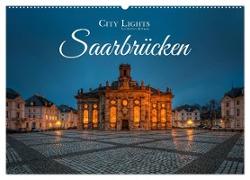 City Lights Saarbrücken (Wandkalender 2024 DIN A2 quer), CALVENDO Monatskalender
