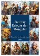 Fantasy-Krieger der Mongolei. Inspiriert von Dschingis Khan (Wandkalender 2024 DIN A4 hoch), CALVENDO Monatskalender