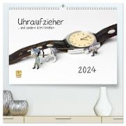 Uhraufzieher ... und andere Mini-Welten (hochwertiger Premium Wandkalender 2024 DIN A2 quer), Kunstdruck in Hochglanz